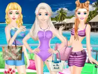 Girls Summer Vacation Fashion background