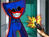 Wuggy shooting Gun - Poppy background