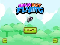 Ninja flying boy background