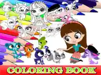 Coloring Book for Littlest Pet Shop background