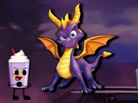 Flappy Spyro Grimace background