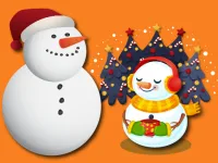 Gravity Snowman Christmas background