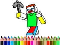 BTS Minecraft Coloring background