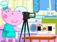 Hippo YouTube Desserts Video Filming background