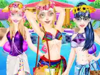 Summer Pool Party Fashion background
