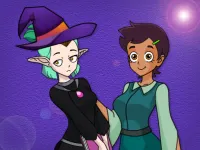 Owl Witch BFF Dress Up background