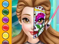 Princess Face Painting Trend background