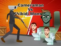 Cameraman vs Skibidi Monster : Fun Battle background