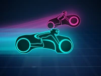 Neon Slither Sim background