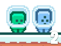 Green and Blue Cuteman 2 background