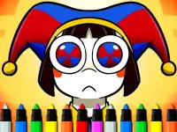 Digital Circus Coloring Adventure background
