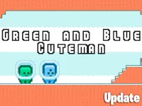 Green and Blue Cuteman background