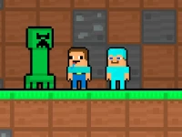 Noob and Pro Monster School background