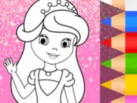 Princess Coloring Glitter - Art Game background