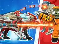 Robot Terminator T Rex background
