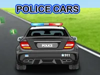 Police Cars Driving background