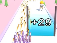 Merge Weapons Shooting 2048 background