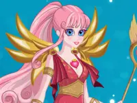 Cute Cupid is preparing for Valentine's Day background