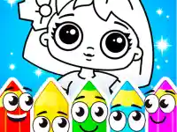 Coloring Dolls background