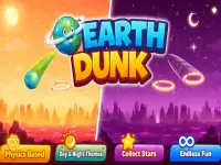 Earth Dunk Physics Arcade Game background