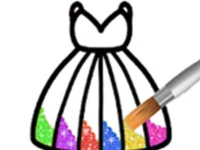 Princess Glitter Coloring - For Kids background