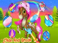 Unicorn Pony Pet Salon background