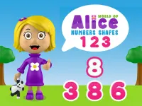 World of Alice   Numbers Shapes background