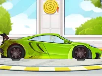 Sports Car Wash 2D background