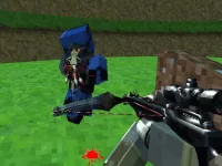 Pixel Paintball Ruins Fun background