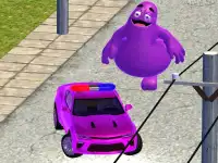 Grimace vs Police SuperCar background