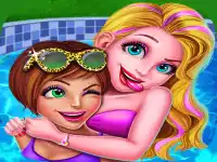 Princess Bikini Dress Up background