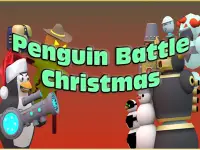 Penguin Battle Christmas background