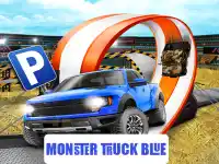 Monster-Truck-Parking Free 3D Blue background