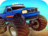 Monster Truck Speedy Highway background