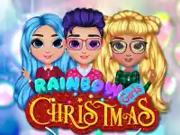 Rainbow Girls Christmas Party background