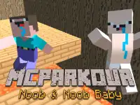 MCParkour Noob & Noob Baby background