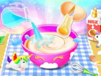 Little Princess Unicorn Cake Make background