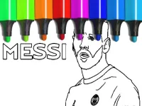 Messi Coloring Pages background