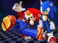 Super Mario & Sonic FNF Dance background
