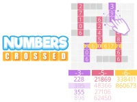 Numbers crossed background