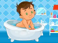 Baby Bath Jigsaw background