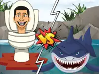 Hungry Shark Vs Skibidi background