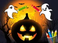 Scary Party Coloring background