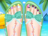 Beautiful Toenail Salon background