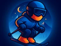 Crazy Snow Skier: Platformer background