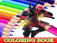 Coloring Book for Deadpool background