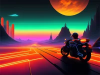 Motor Racing in Space background