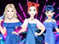 Denim Dress Fashion background