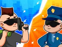 Robber and cop background