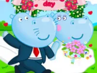 Hippo Wedding Party background